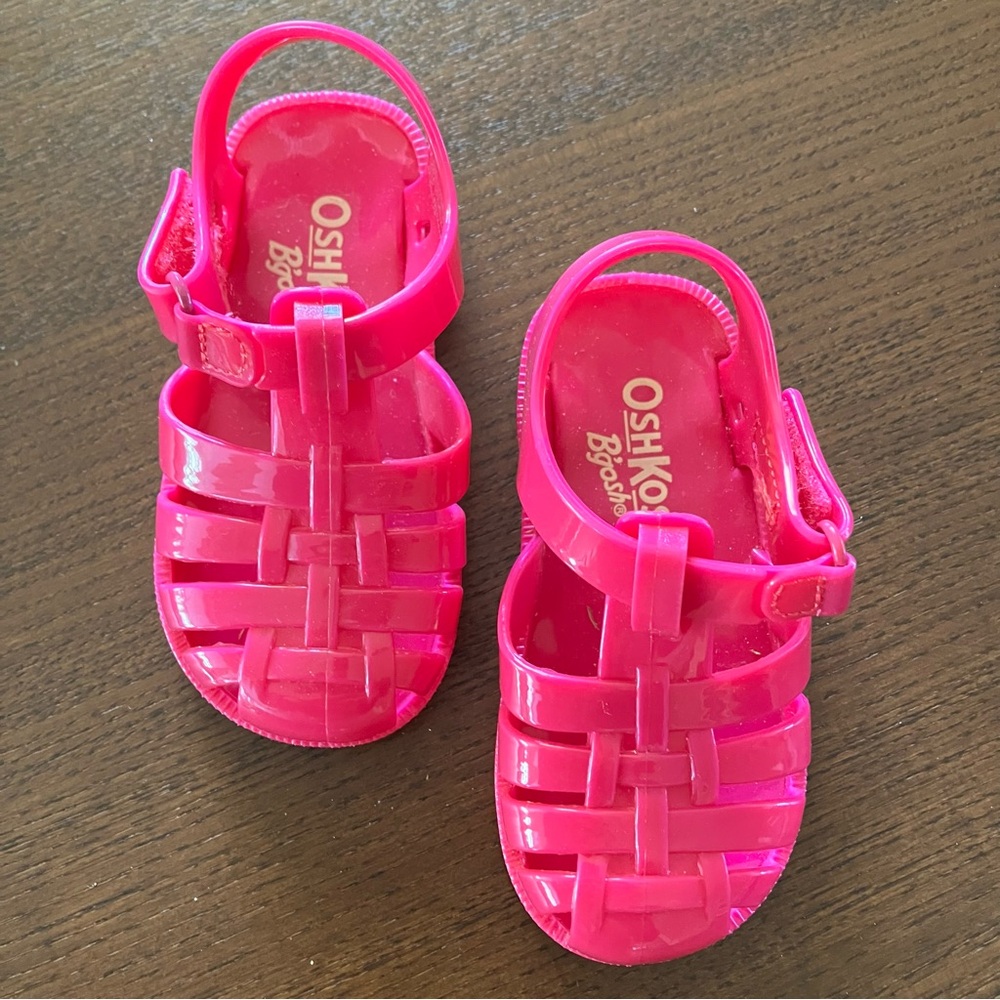 OshKosh B'gosh Jelly Sandals Bright Pink - Picture 2 of 5